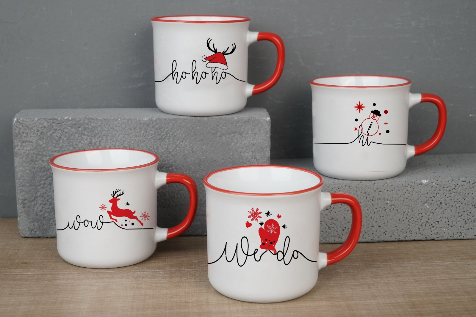 New Bone China Mug with XMAS Design B3369