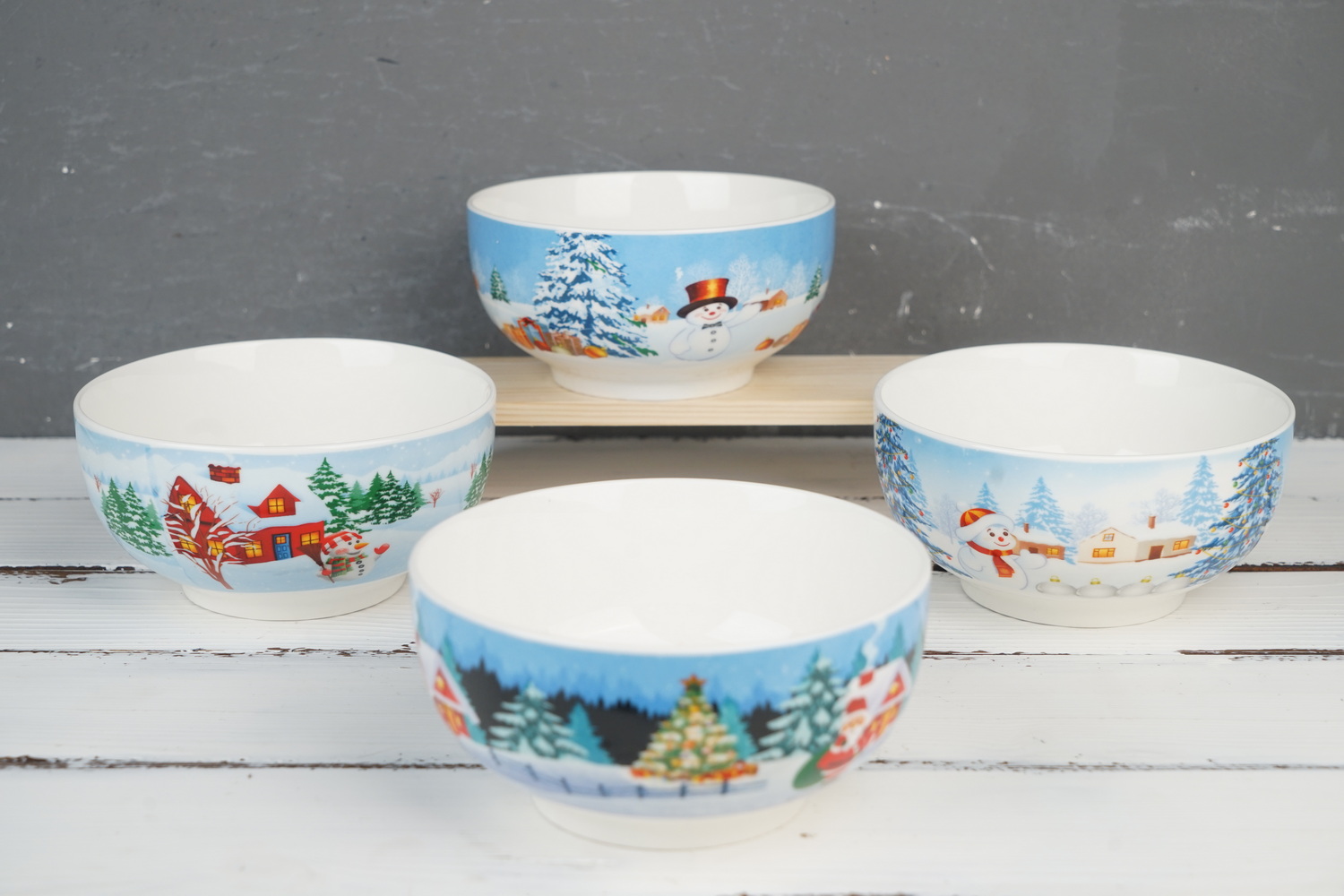 New Bone China Dinnerware Set with Christmas Design