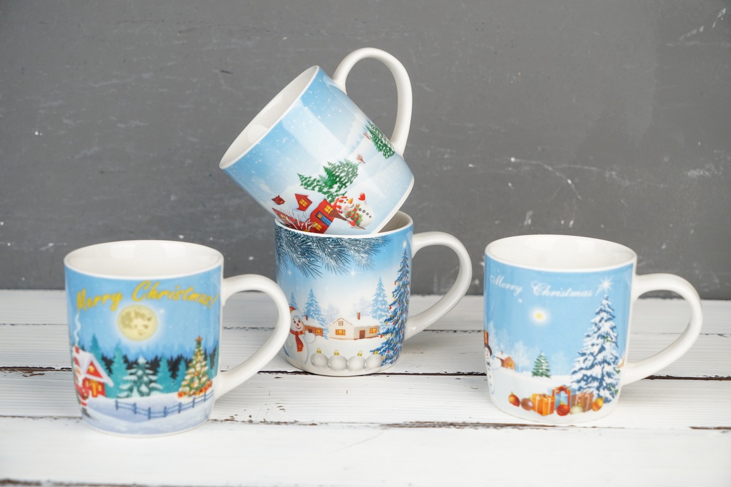 New Bone China Dinnerware Set with Christmas Design