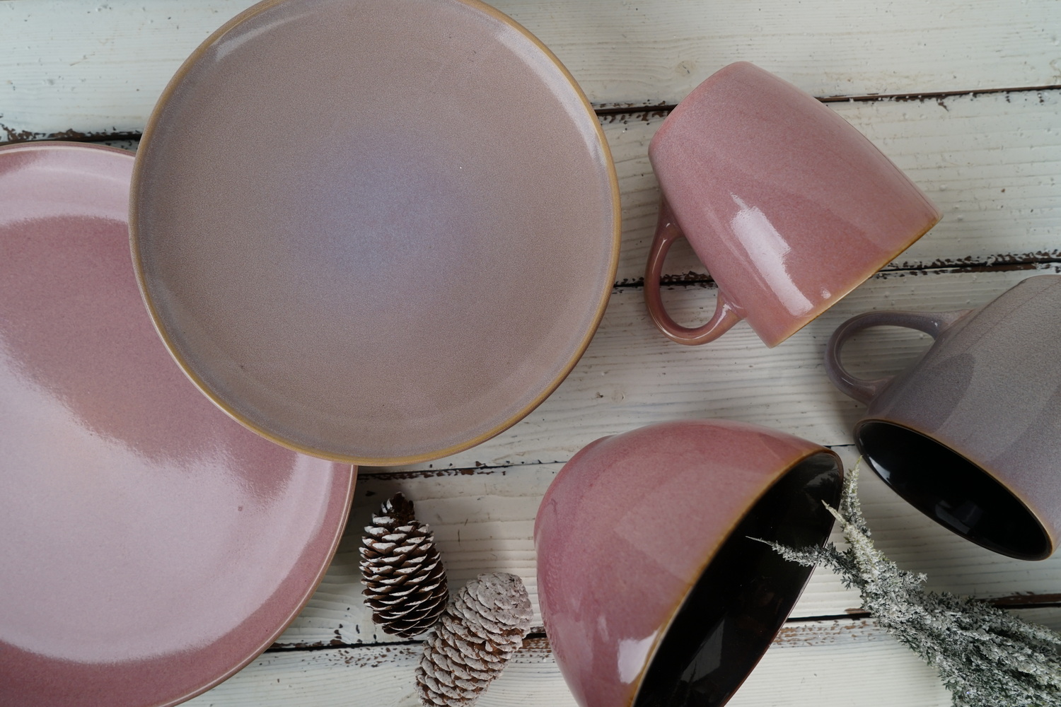Stoneware Reactive Glaze Dinnerware Set BH511
