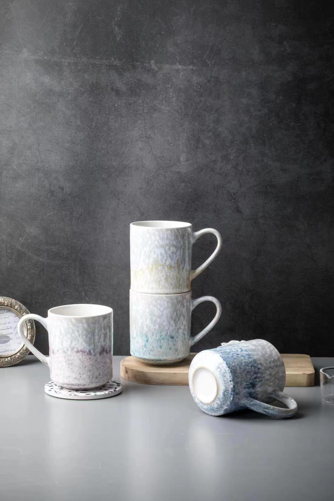 Stoneware Coffee Tea Mug Set QX