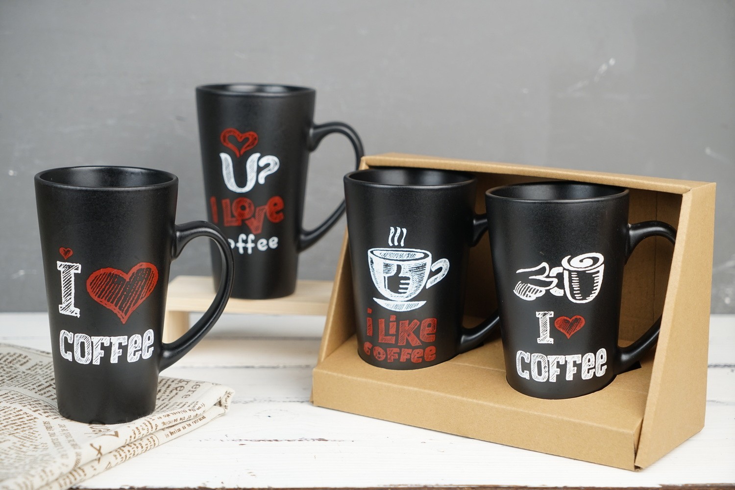 Stoneware Mug with Print DY017