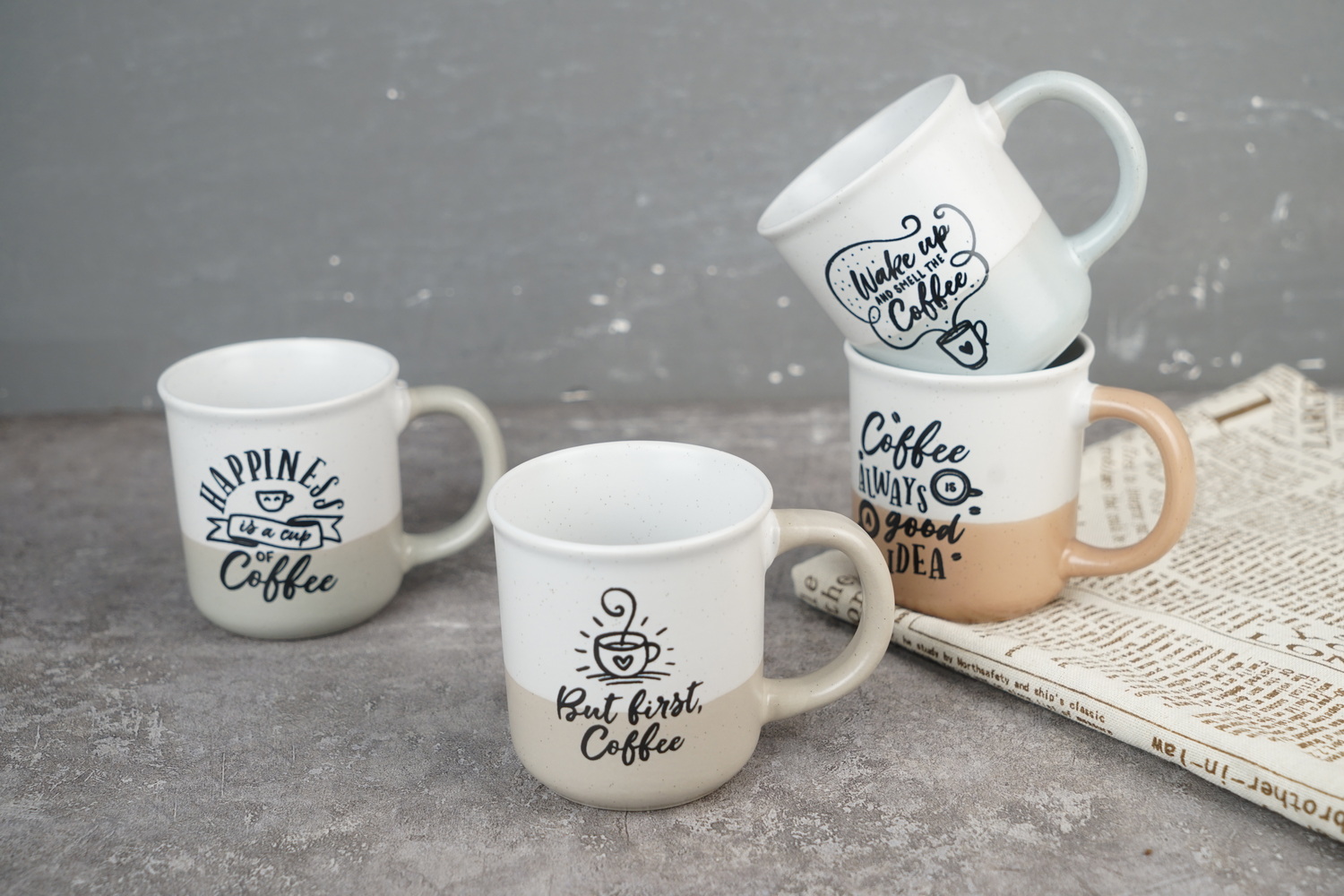 Stoneware Mug with Print BH839