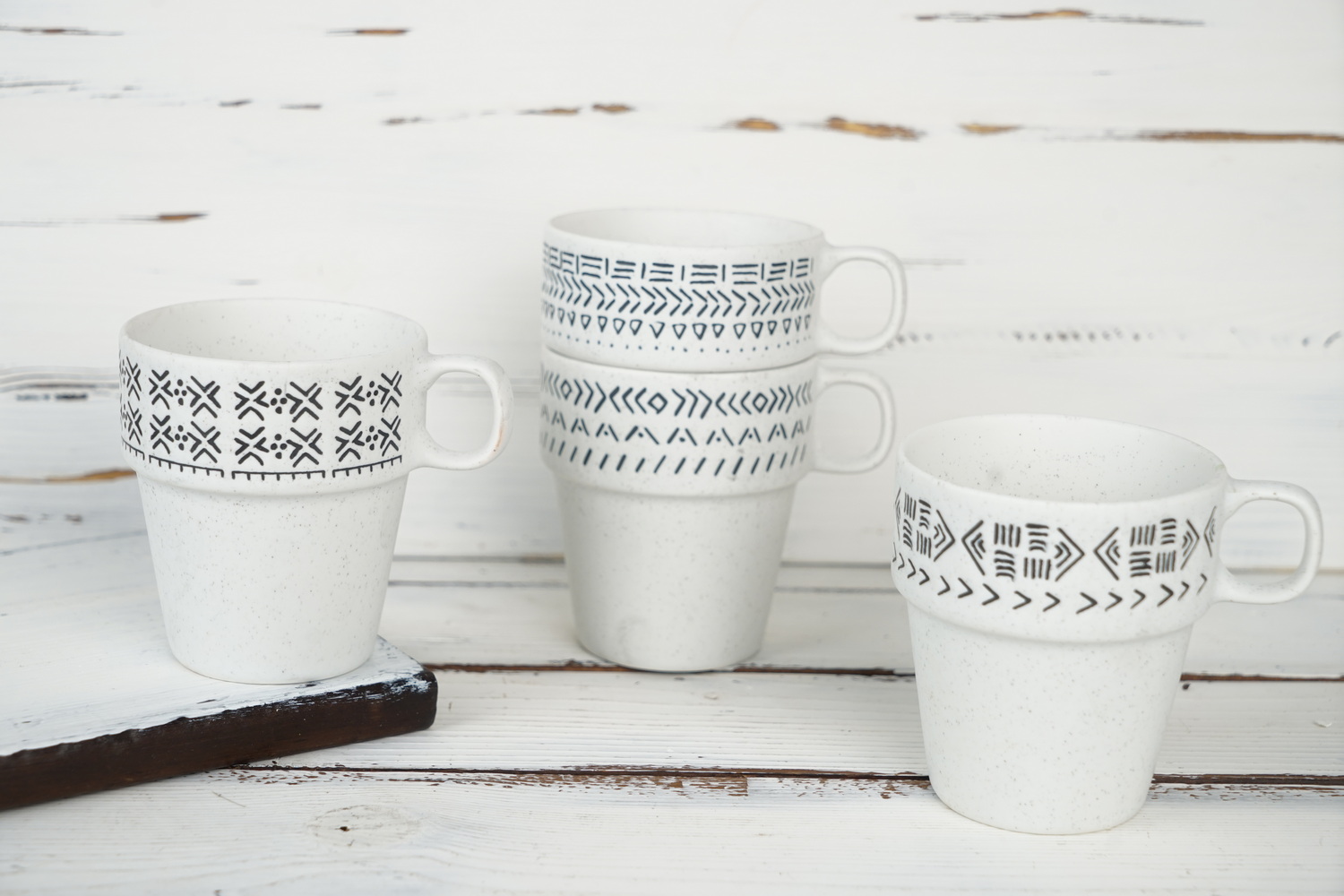 New Bone China Mug Engraved Pattern RX0330-3