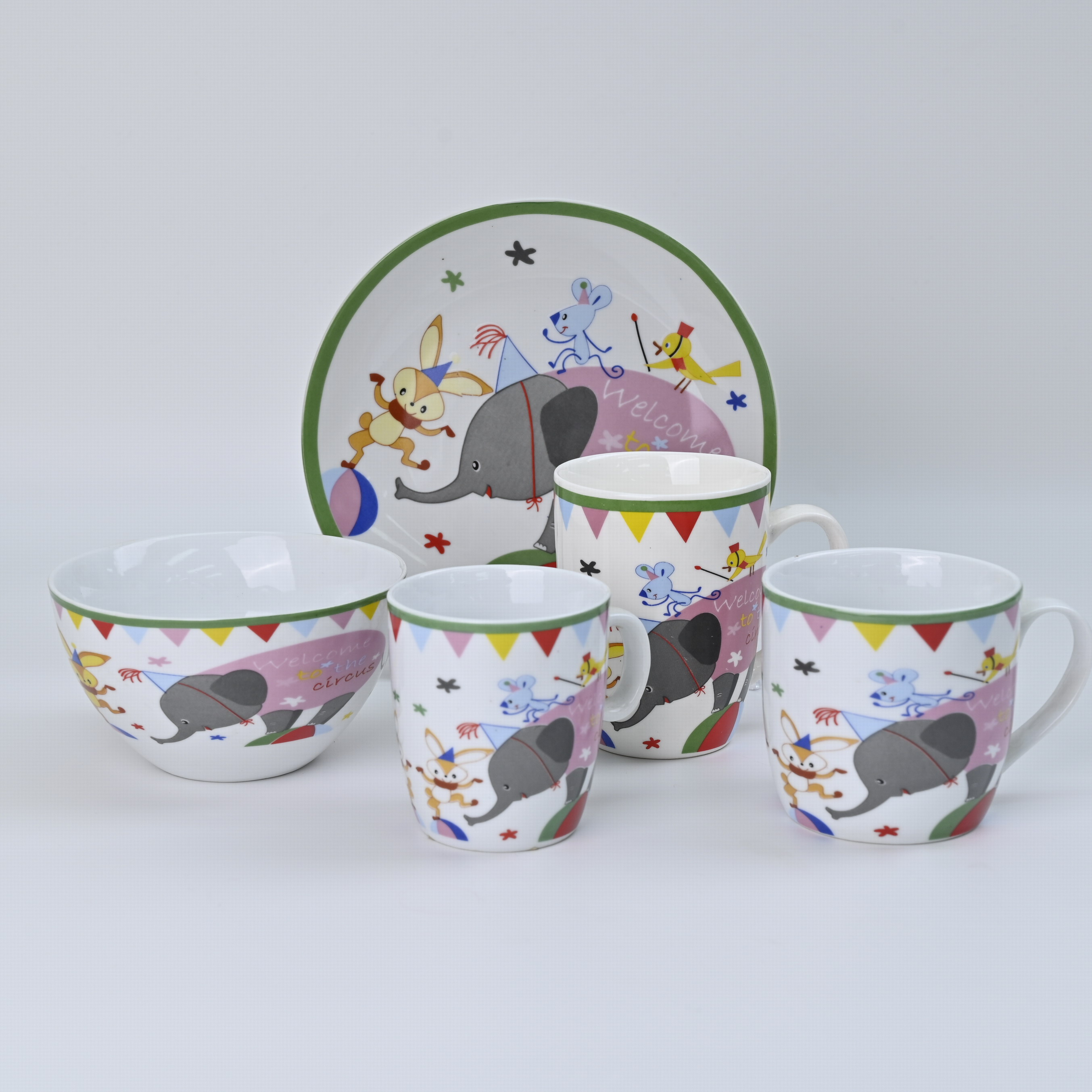 New Bone China Lovely Animal Children Set