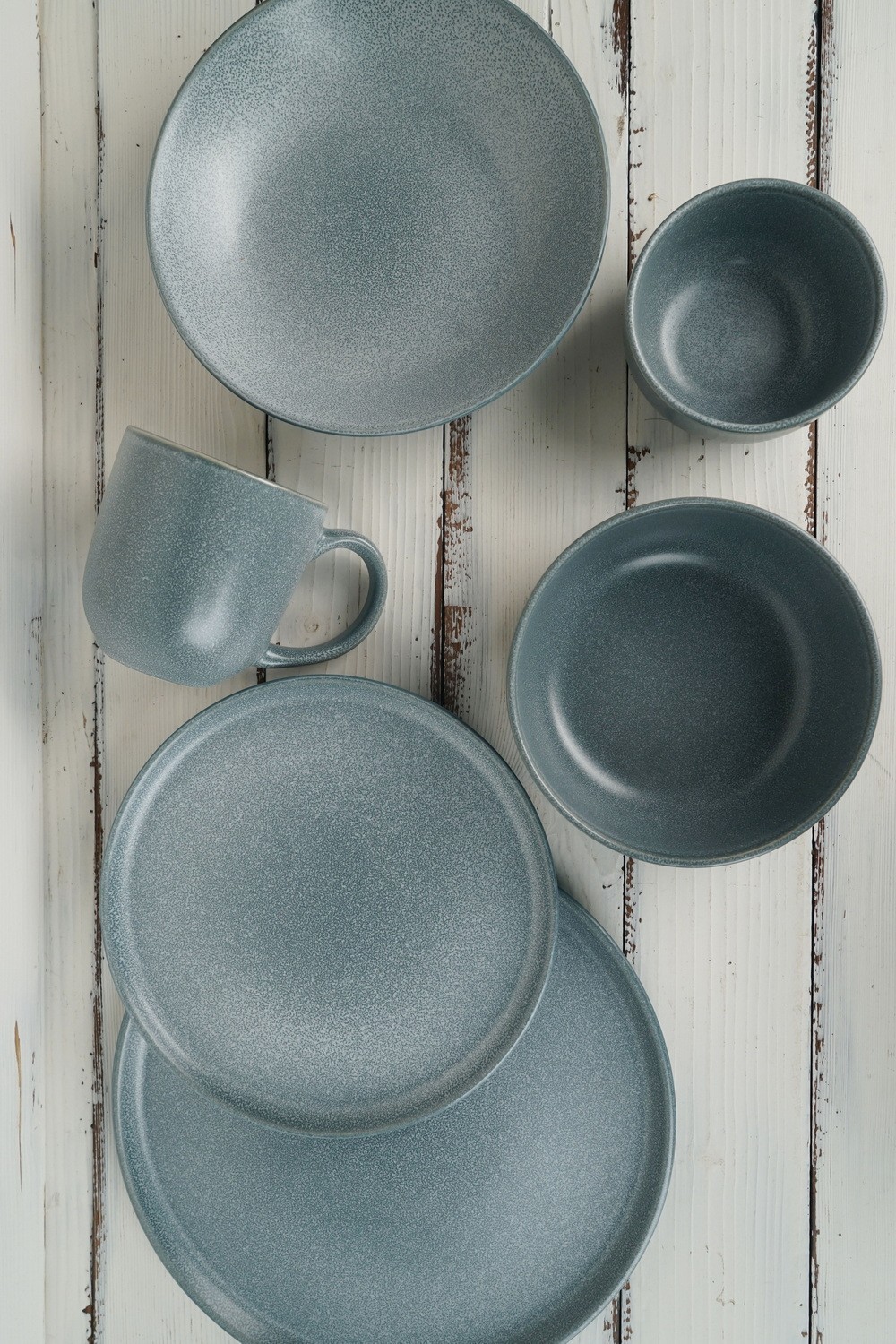 Stoneware Dinnerware Set Reactive Glaze QX700