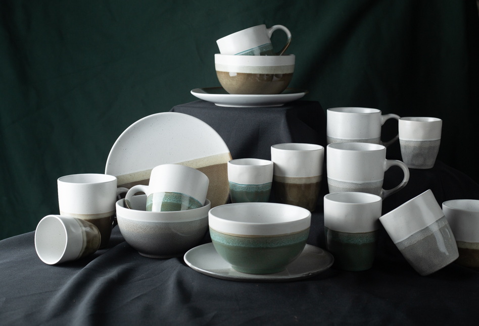 Stoneware Overlap Glaze Reactive Glaze