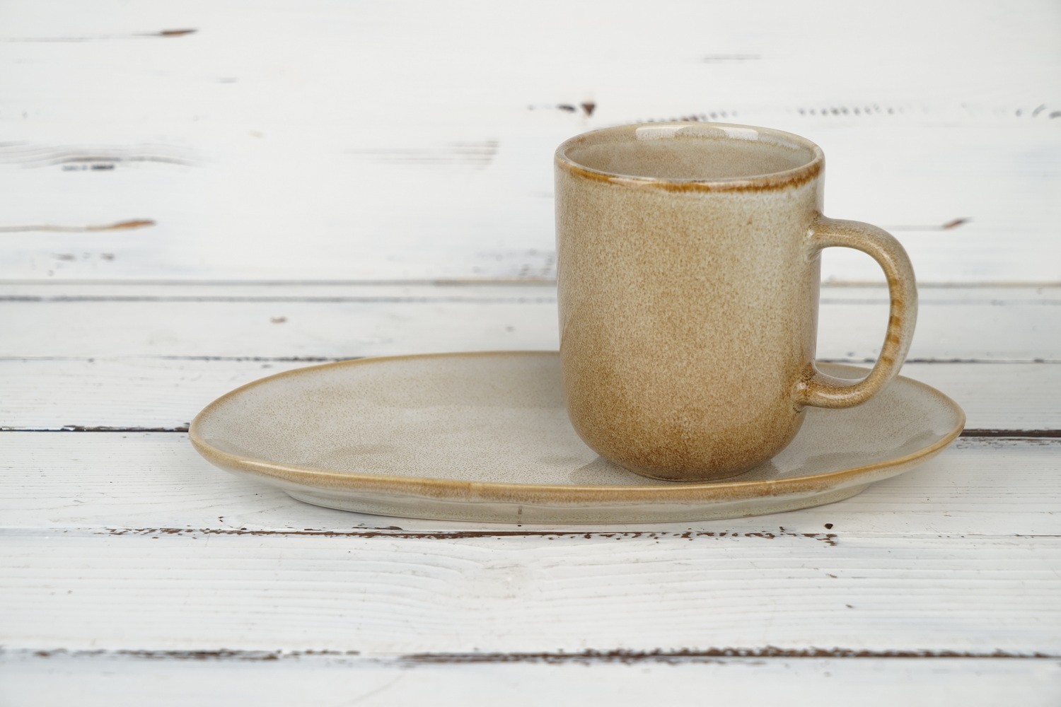 Stoneware Reactive Glaze Dinnerware Set European Popular LS059