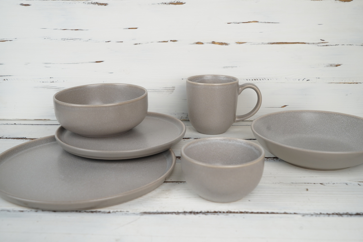 Stoneware Dinnerware Set Reactive Glaze QX700