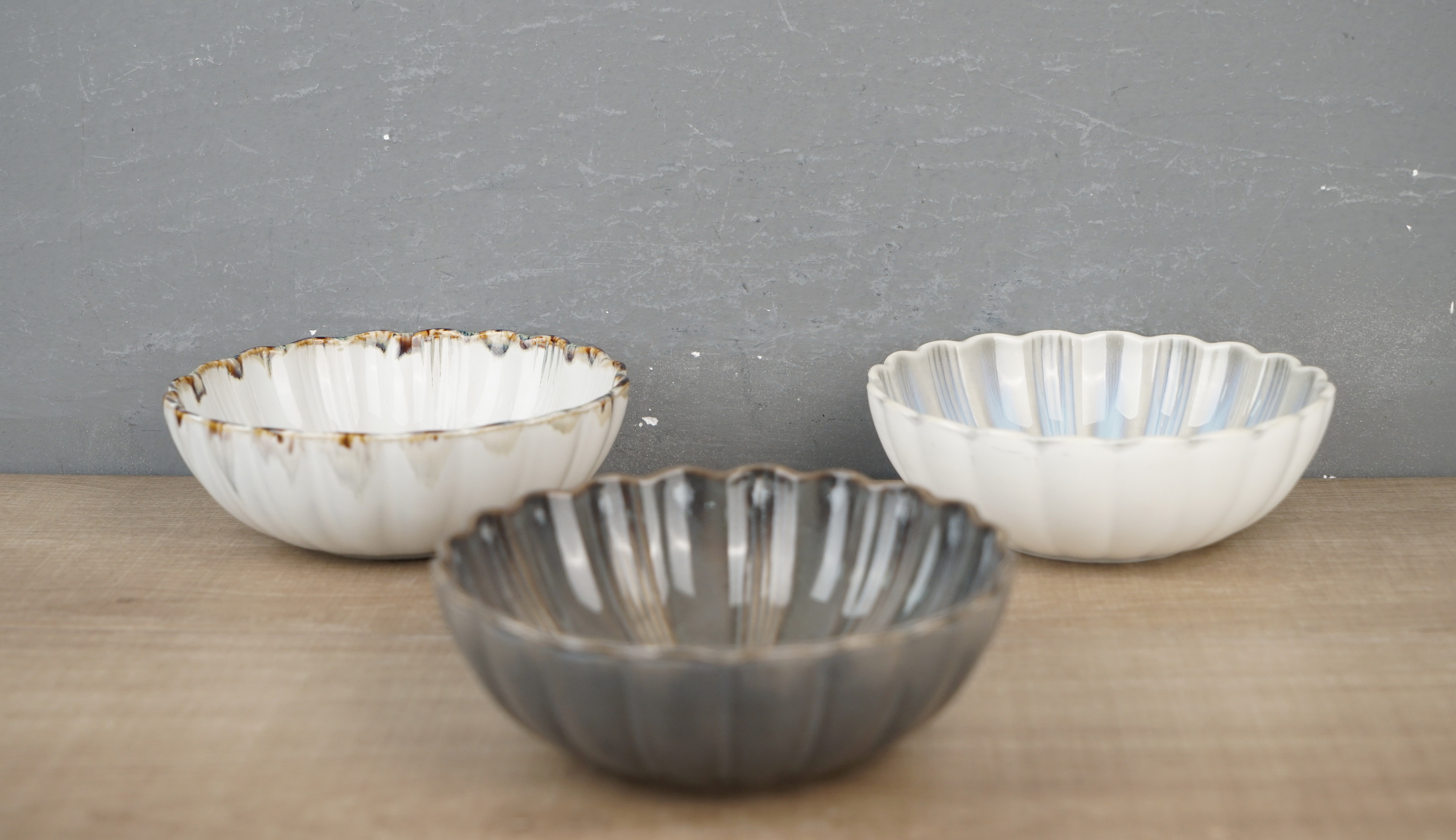 New Bone China Bowl Set Reactive Glaze YH051