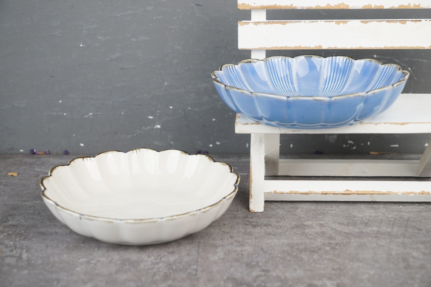 New Bone China Bowl Set Reactive Glaze YH058/YH059