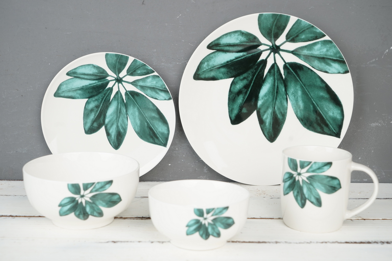 New Bone China Dinnerware Set with Design 7874Y