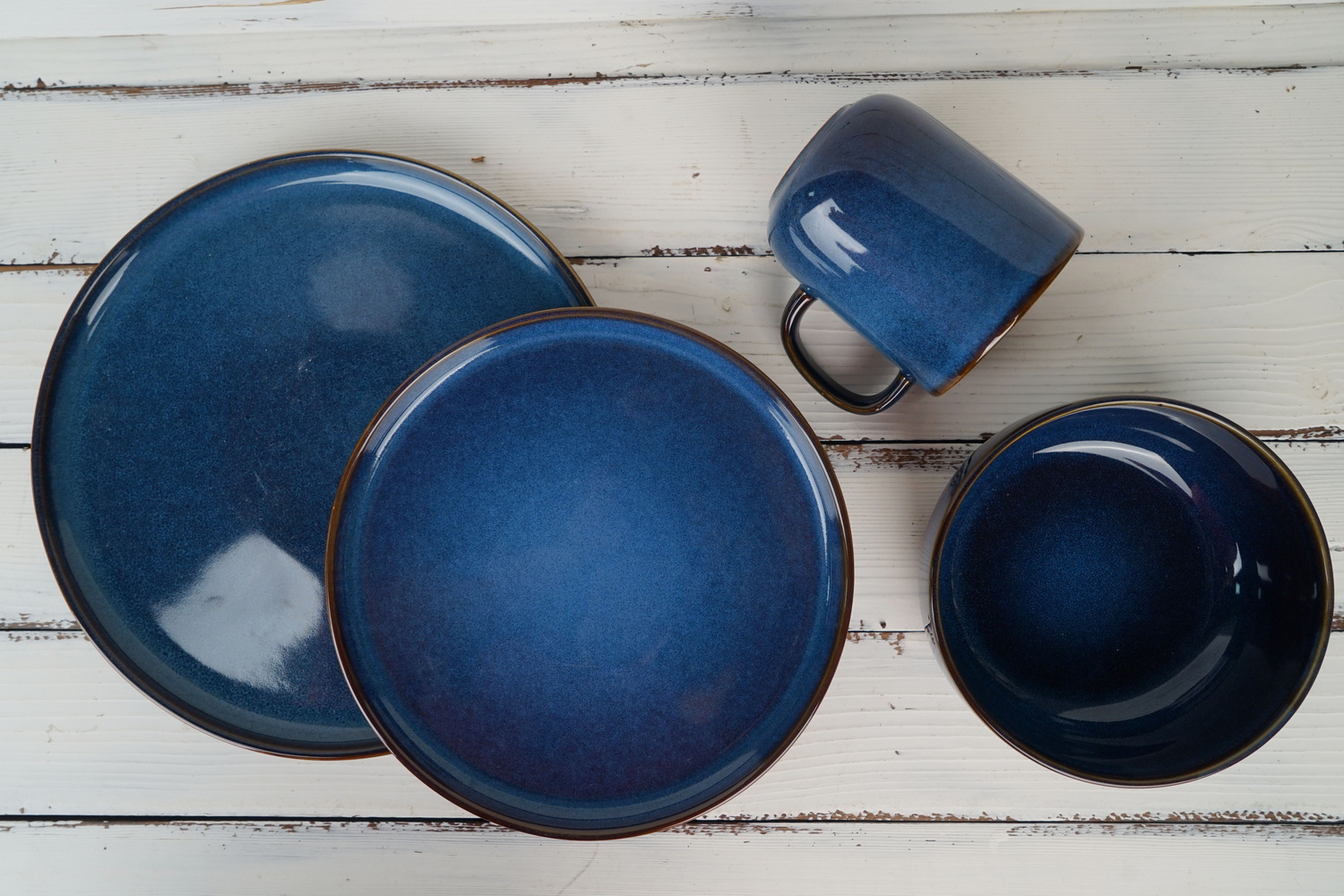 Stoneware Reactive Glaze Dinnerware Set European Popular LS059