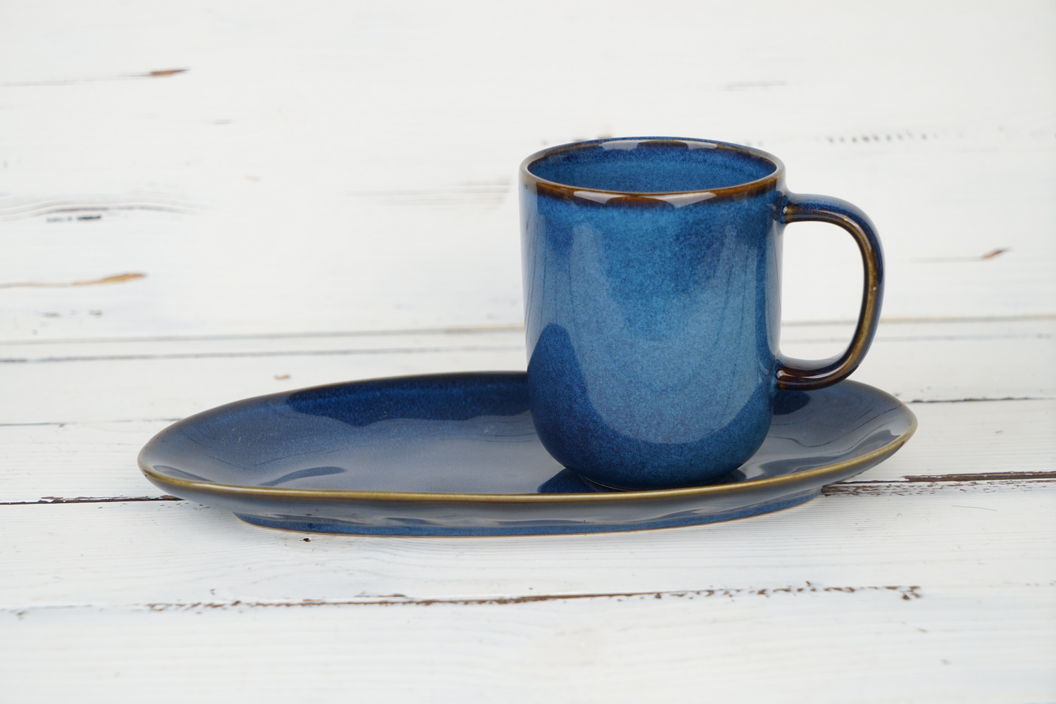 Stoneware Reactive Glaze Dinnerware Set European Popular LS059