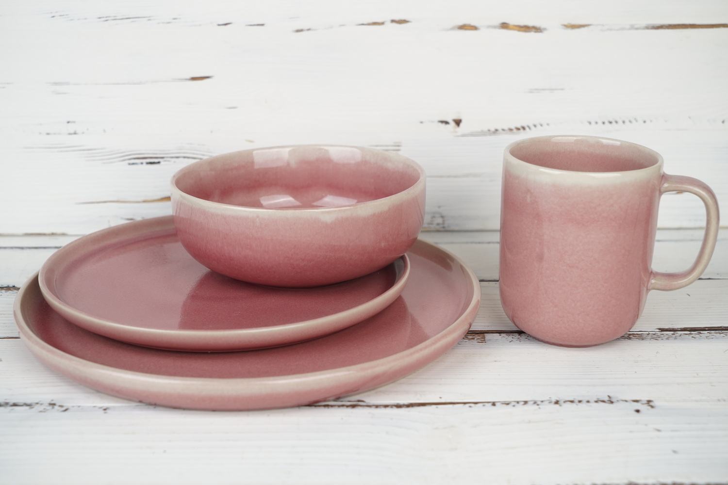 Stoneware Reactive Glaze Dinnerware Set European Popular LS059