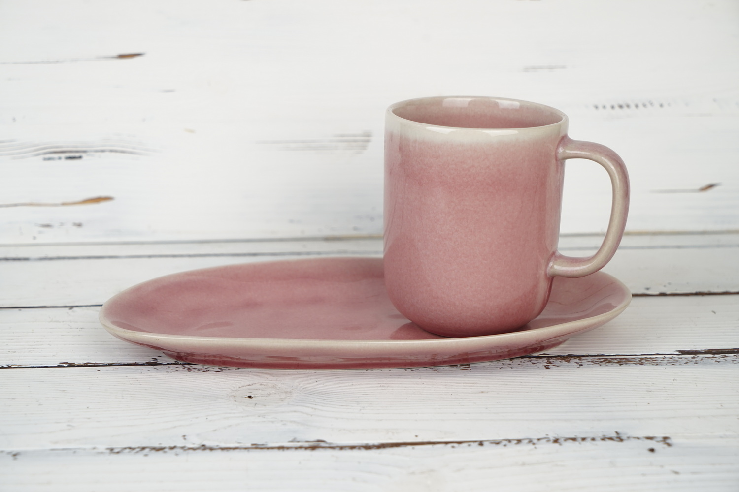 Stoneware Reactive Glaze Dinnerware Set European Popular LS059