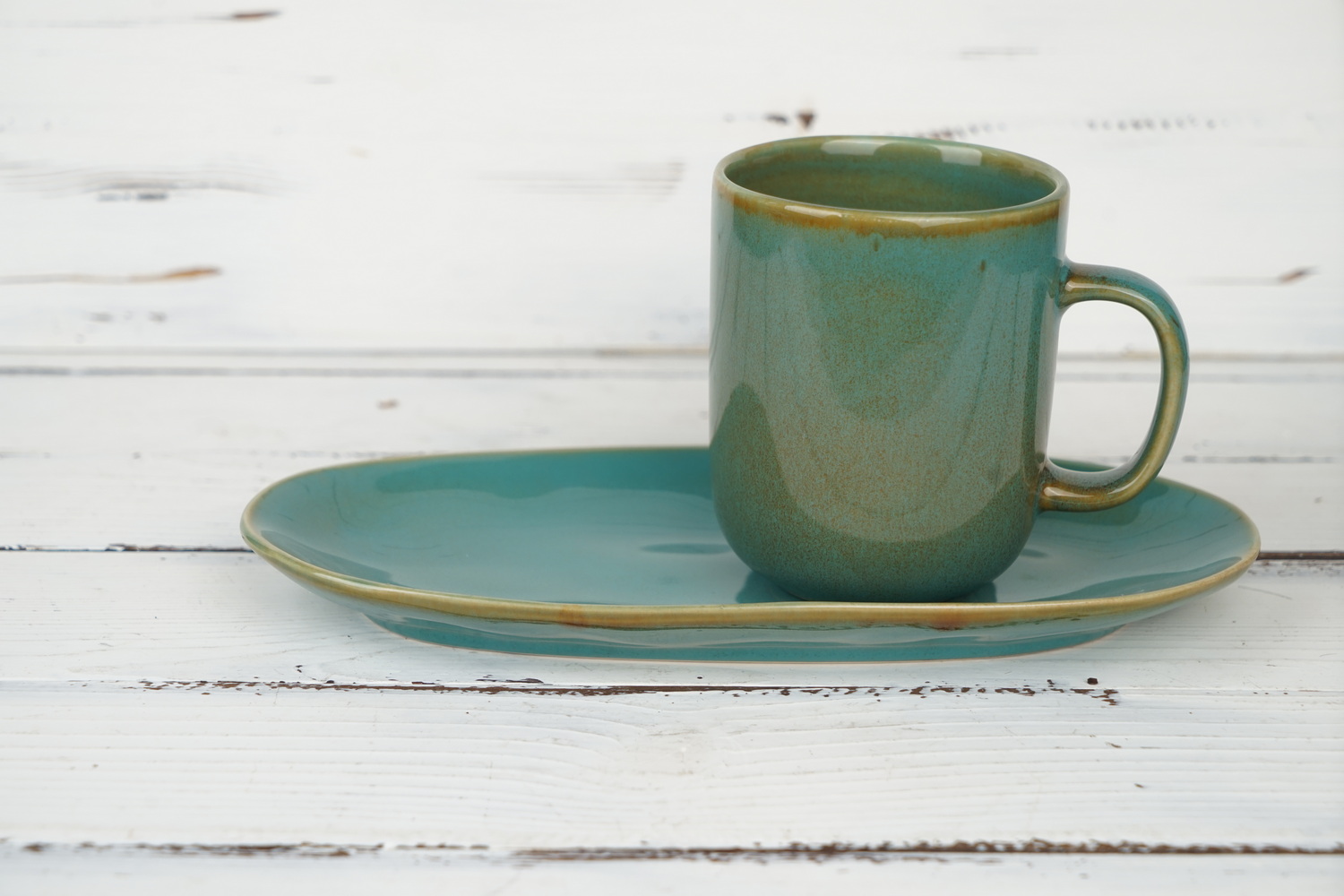Stoneware Reactive Glaze Dinnerware Set European Popular LS059