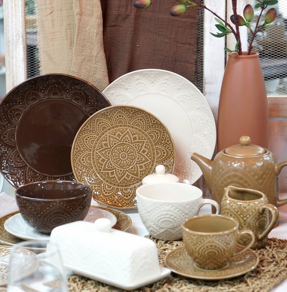 Stoneware Reactive Glaze Dinnerware Set LS125