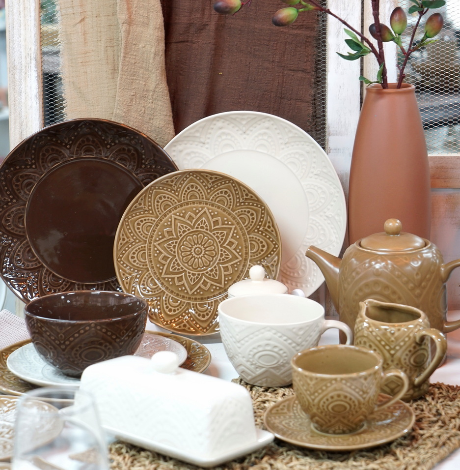 Stoneware Reactive Glaze Dinnerware Set LS125