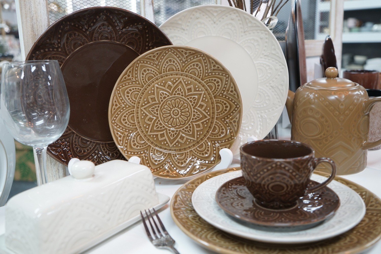 Stoneware Reactive Glaze Dinnerware Set LS125