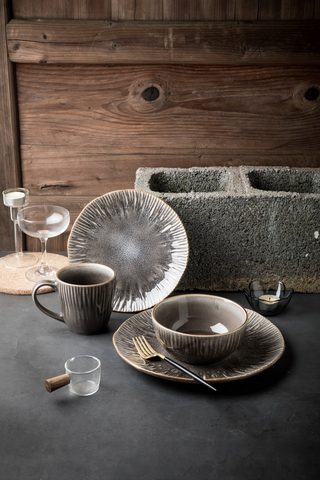Stoneware Reactive Glaze Dinnerware Set QX691