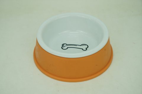 1x Stoneware Pet 350ml Bowl with Plastic Holder PE9095 PE9096