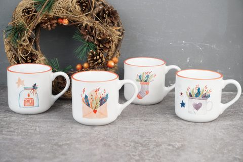 Stoneware Mug with Xmas Design