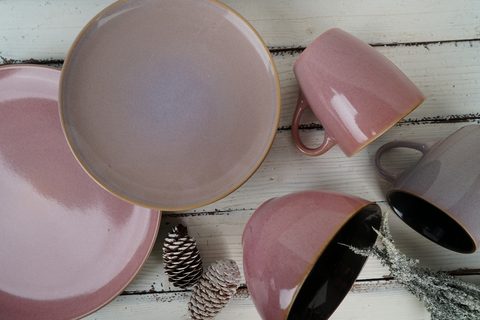 Stoneware Reactive Glaze Dinnerware Set BH511