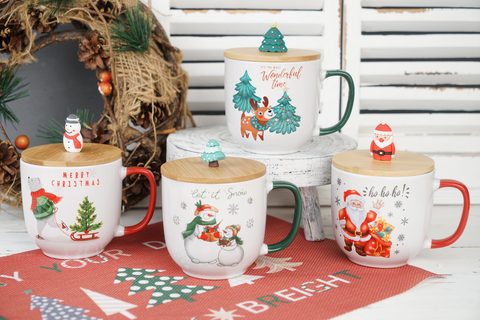 Stoneware Mug with Lid BH897