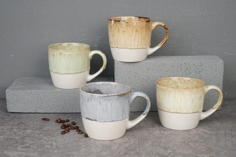Stoneware Mug Set Reactive Glaze LS102