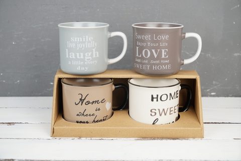 Stoneware Mug with Print BH843