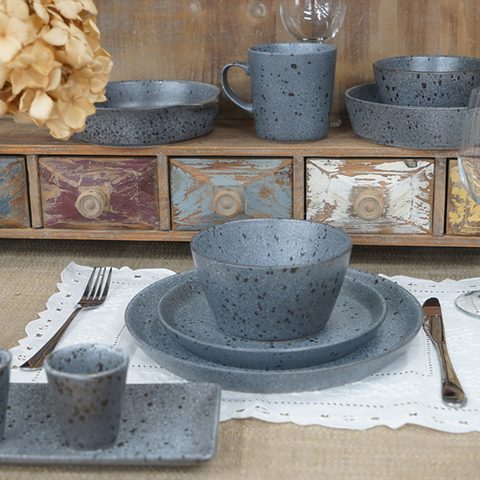 Stoneware Dinnerware Set Nordic Style