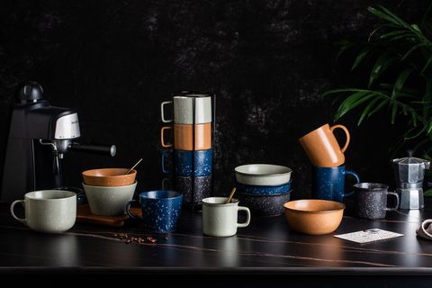 Stoneware Dinnerware Set with Speckle