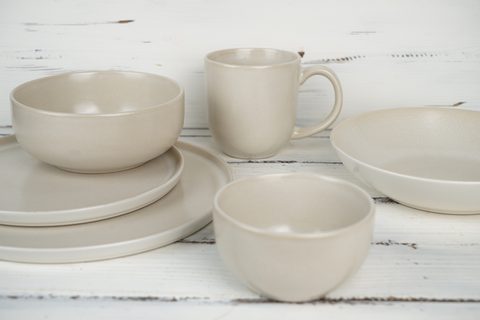Stoneware Dinnerware Set Reactive Glaze QX700