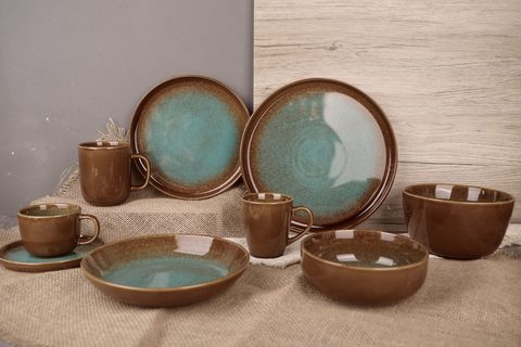 Stoneware Reactive Glaze Dinnerware Set LS162