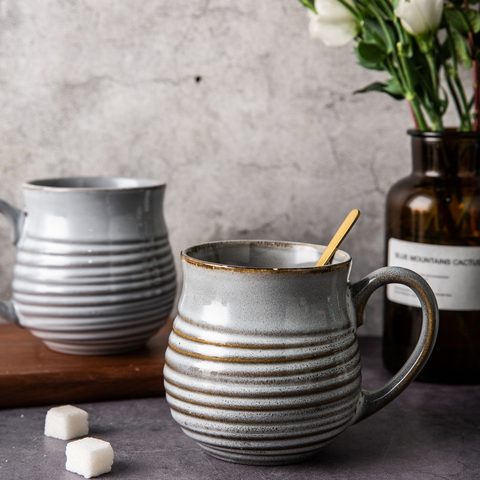 Stoneware Reactive Glaze Soup Mug