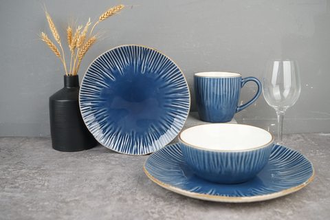 Stoneware Reactive Glaze Dinnerware Set QX692