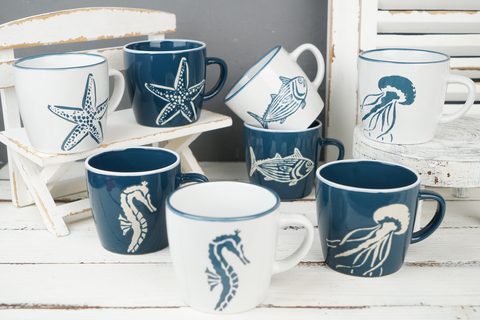 Stoneware Mug Marine LS158