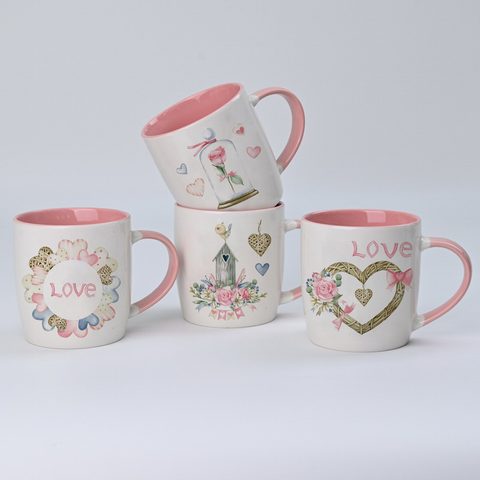 New Bone China Mug with Valentines Day Love Design B2758