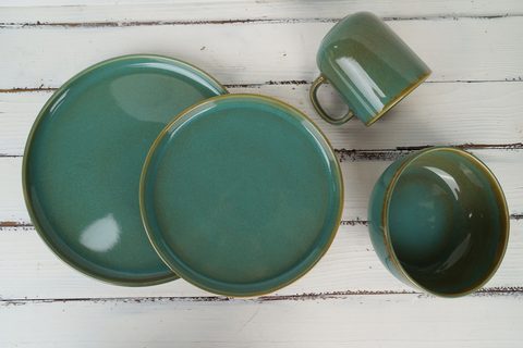 Stoneware Reactive Glaze Dinnerware Set European Popular LS059