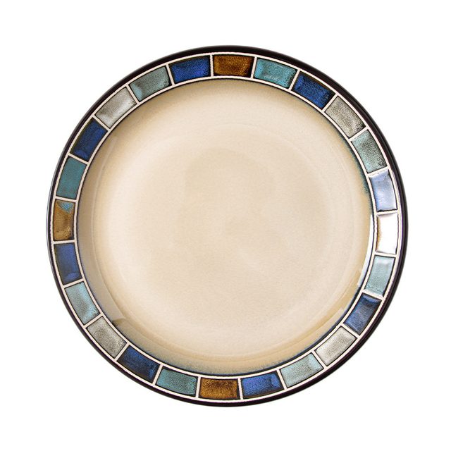 Underglaze Blue Grid Hand-painted Dinnerware Set