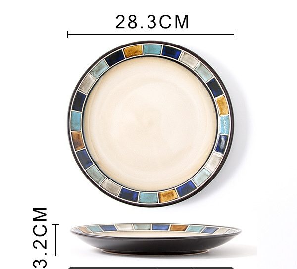 Blue Grid Flat Plate (11-inch)