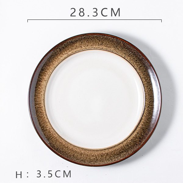 Coffee Edge Steak Plate (11-inch)