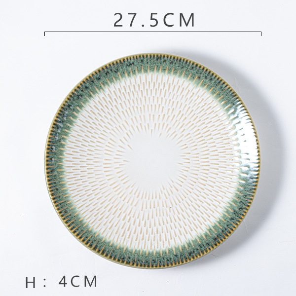 Starry Green Steak Plate (11-inch)