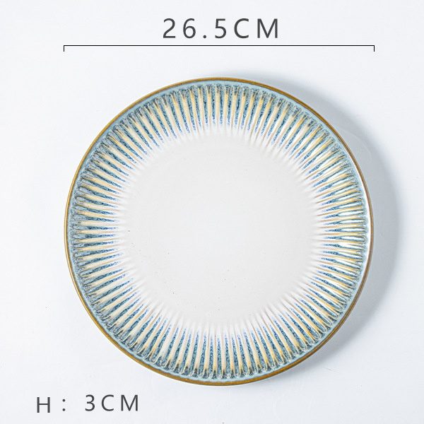 Blue Wash Steak Plate (11-inch)