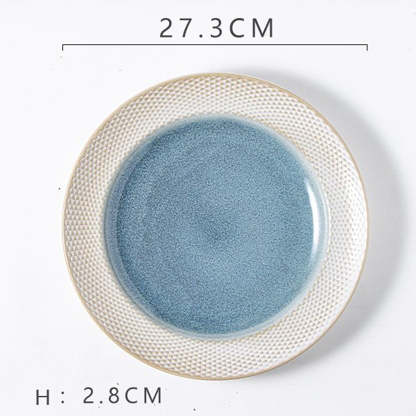 Blue Arrow Steak Plate (11-inch)