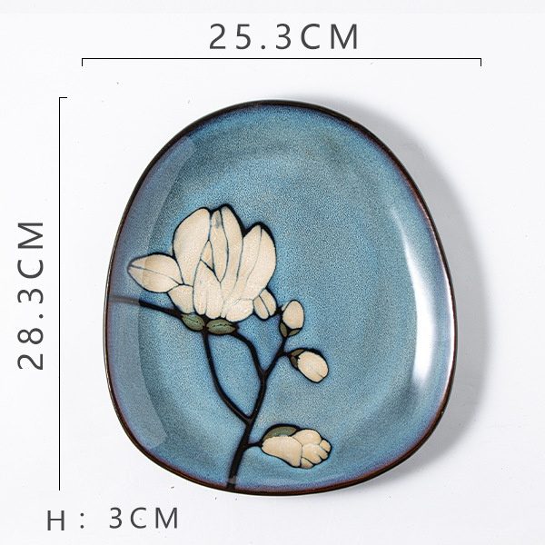 Magnolia Iridescent Steak Plate (11-inch)