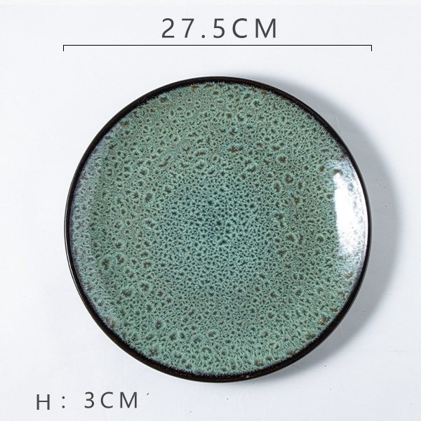 Agate Green Steak Plate (11-inch)
