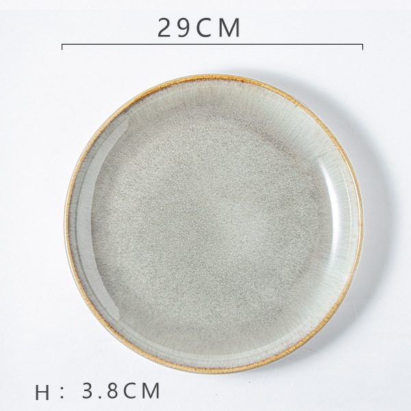 Kiln Gray Steak Plate (11-inch)
