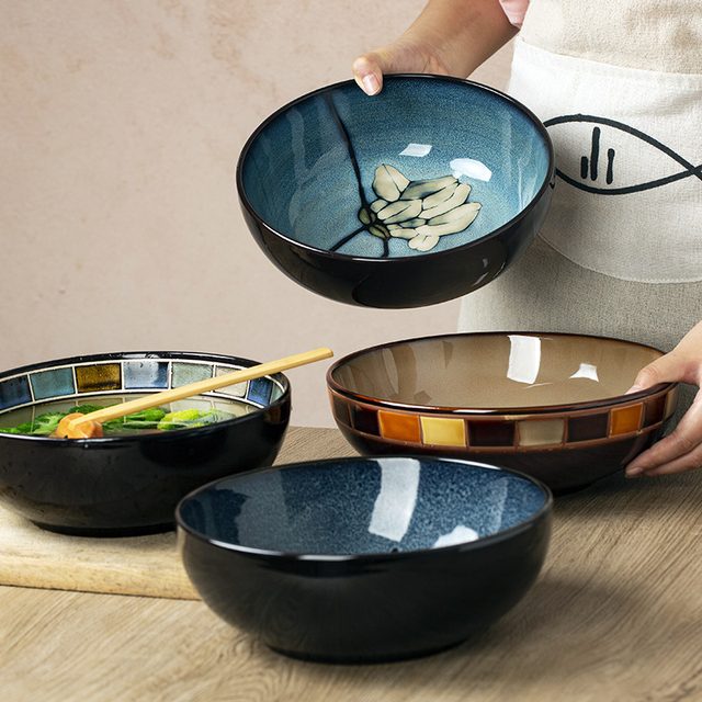 Japanese-Korean Kiln-changed Glaze Soup Bowl Collection